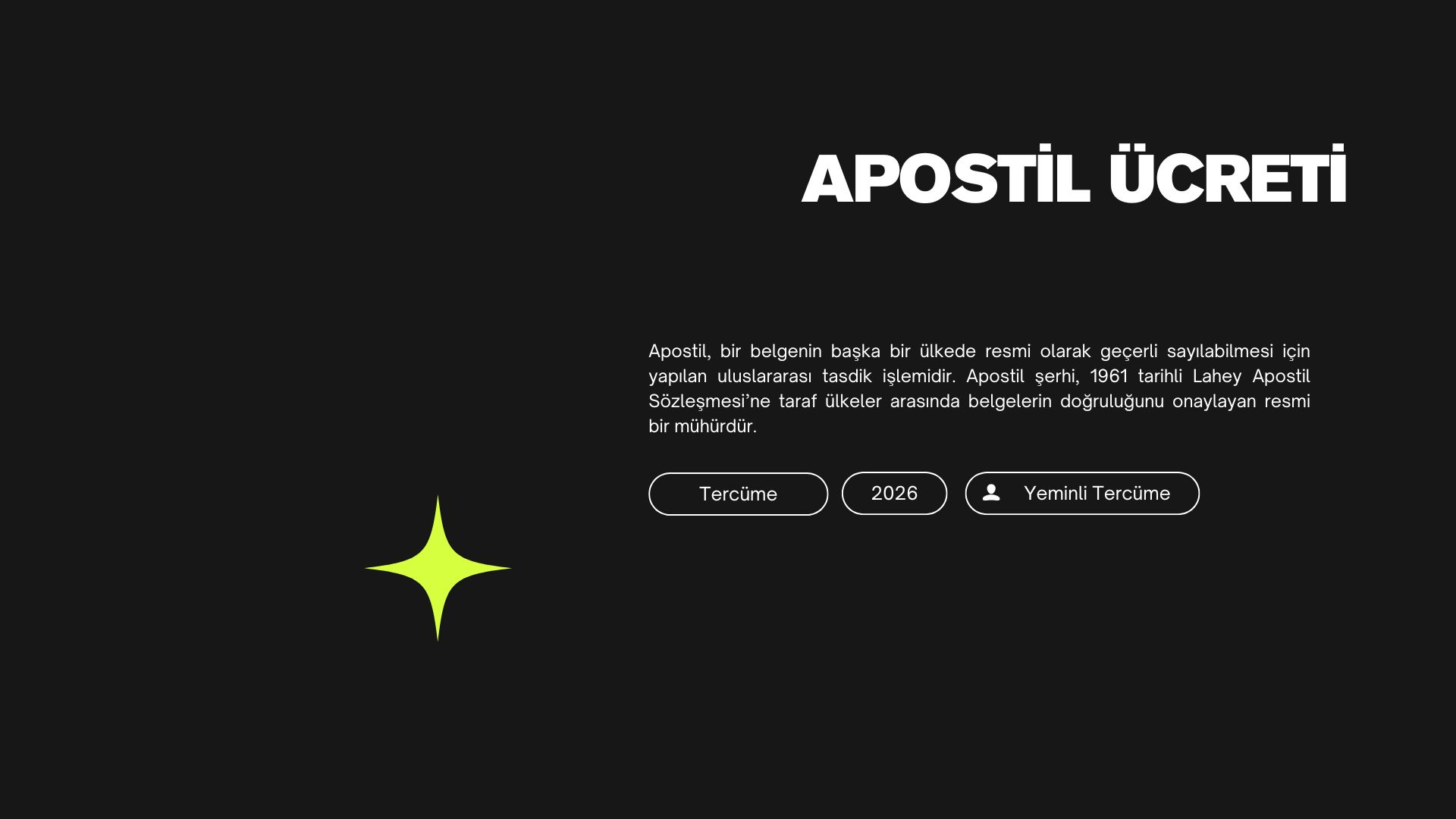 Apostil Ücreti