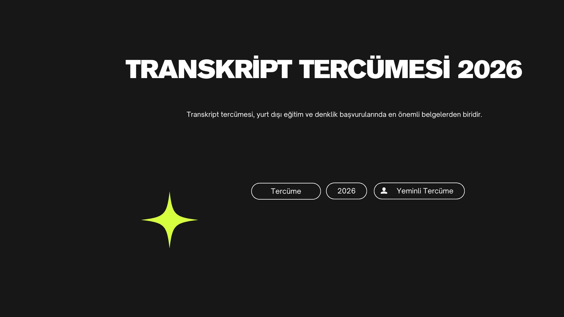 Transkript Tercümesi